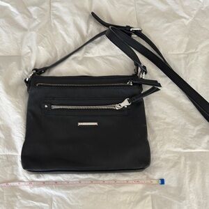 Dana Buchman Black Crossbody Bag with Modern Minimalist Design